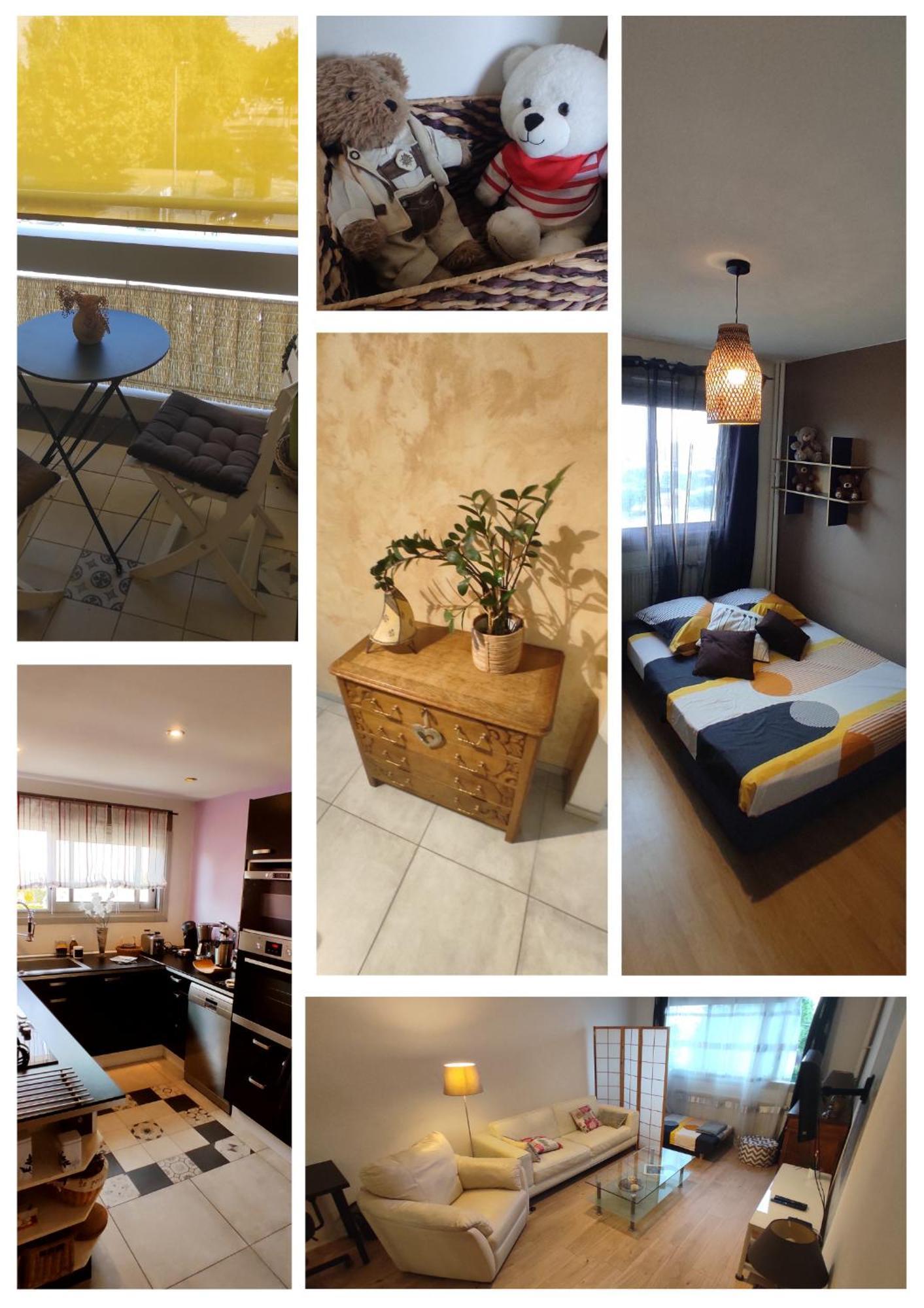 Appartement entier 70m² avec Balcon et Parking en Résidence Fermée Saint-Priest  Exterior foto